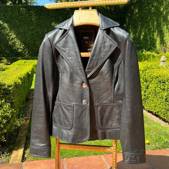 Mossimo Genuine Leather Jacket - Picture 1 of 7